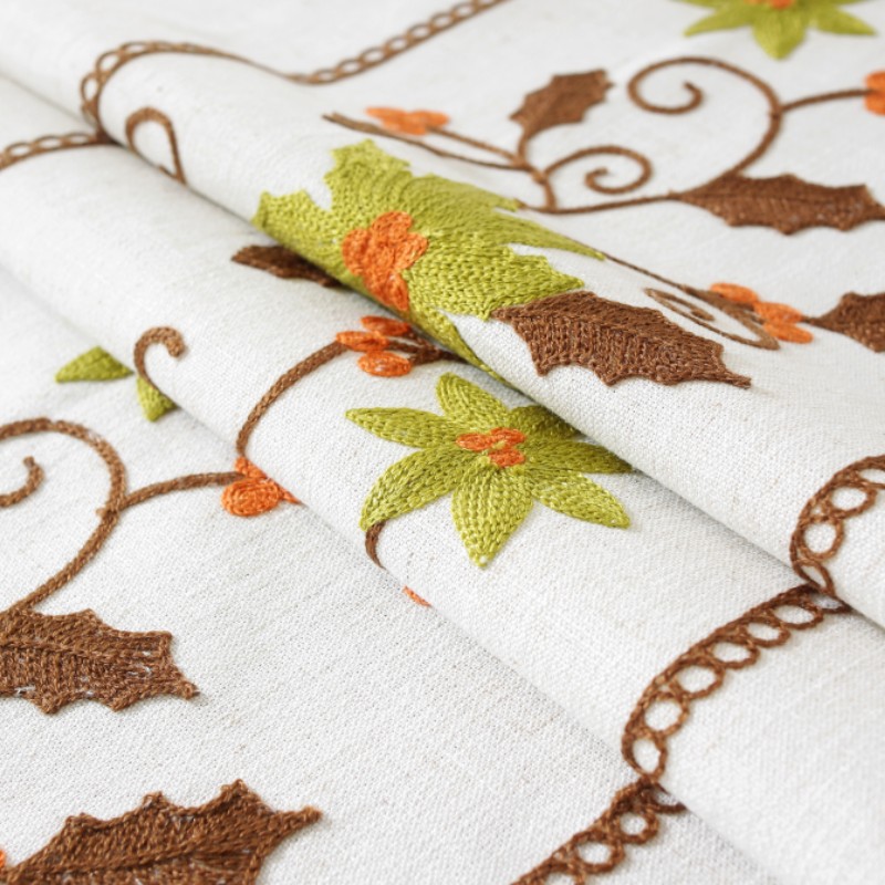 乐轩秀红色新年圣诞节桌布提花加厚轻奢高级氛围感长方形餐桌台布详情69