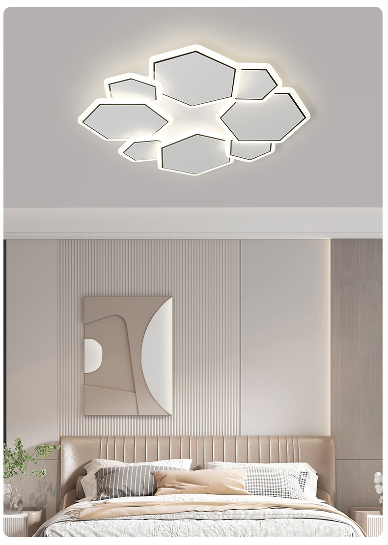 全光谱护眼卧室吸顶灯led高级感现代简约客厅灯中山家装灯饰厂详情8