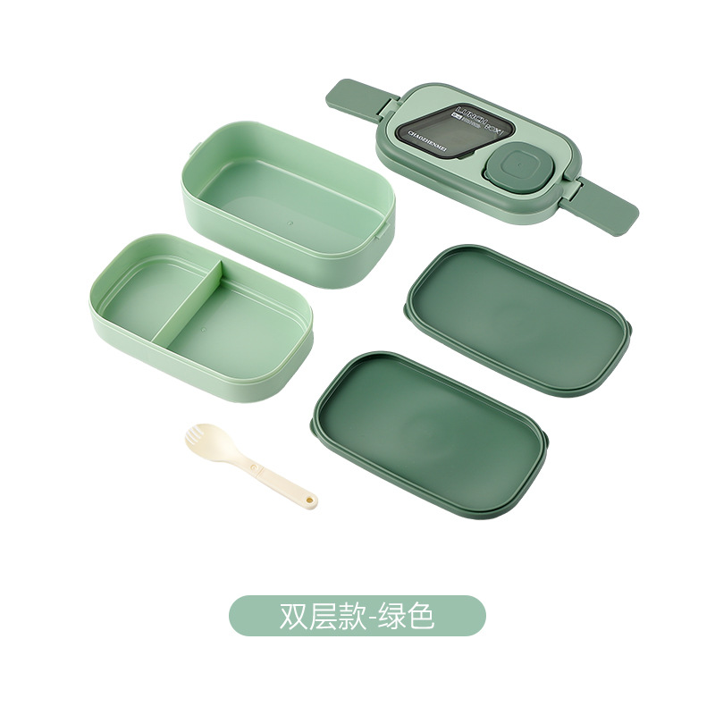 多层便当盒分格带酱料盒可微波加热学生上班族饭盒便携餐盒饭盒详情16