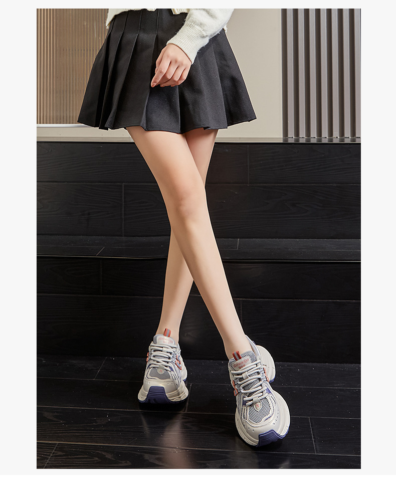 新款老爹鞋女2025春季厚底增高运动鞋女百搭复古女鞋高颜值休闲鞋详情27