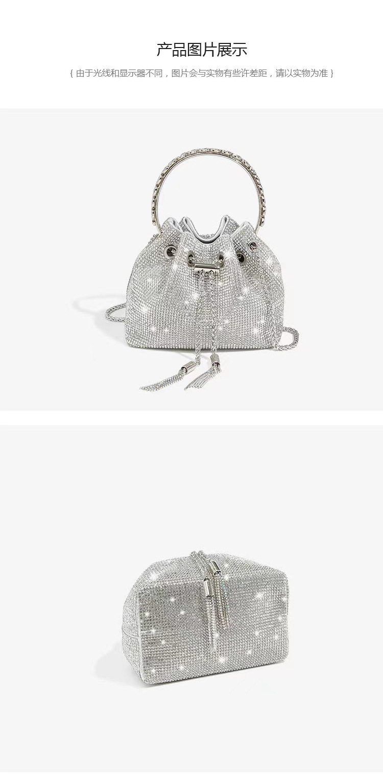 晚宴包女包2025春季新款时尚韩版链条满钻单肩斜挎水钻包厂家直销详情11