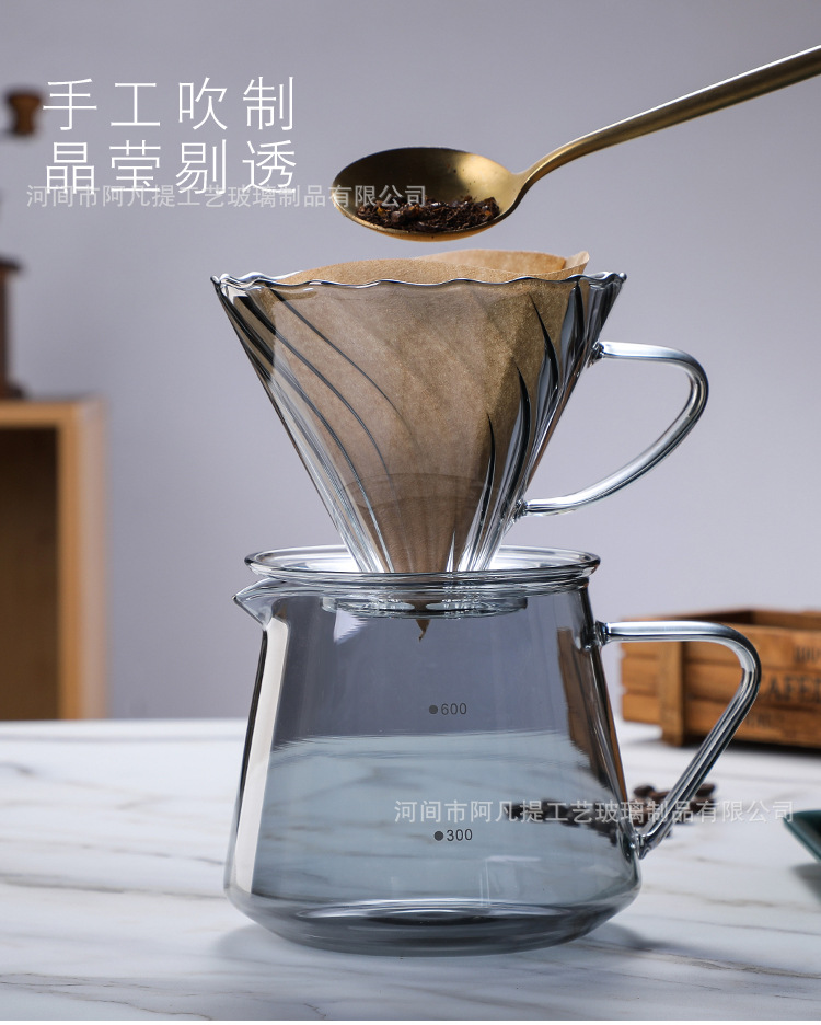 【新品推荐】wujiawu新款咖啡壶玻璃套装过滤器一体式滤杯V60详情4
