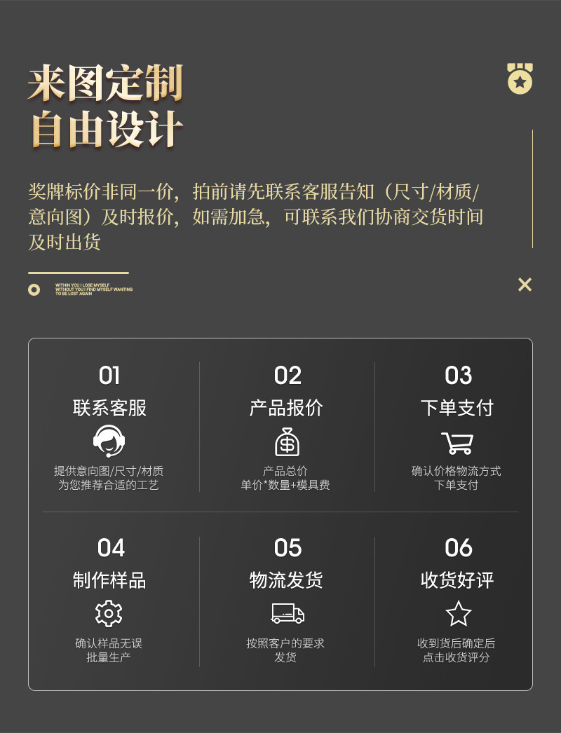 厂家定制金属奖牌马拉松比赛烤漆运动会荣誉挂牌跆拳道金属奖牌详情11