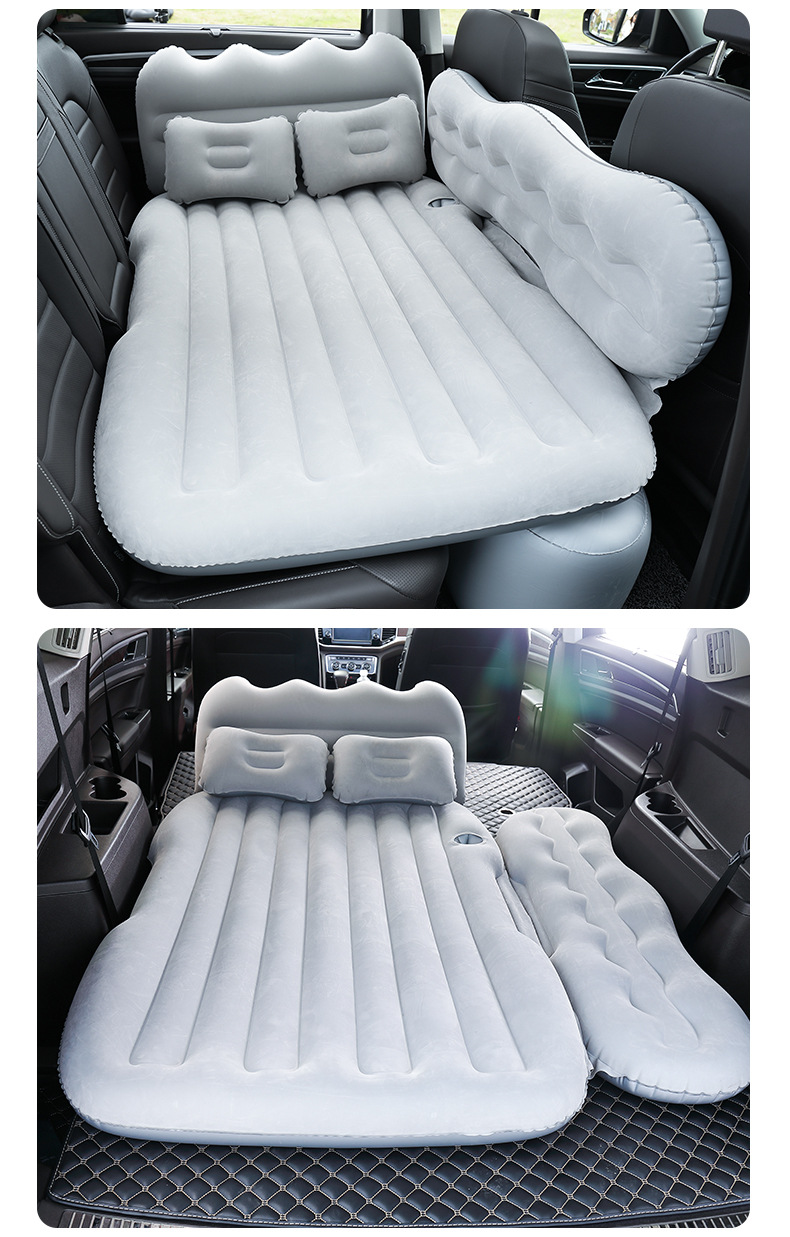 工厂车载充气床家用轿车充气床垫加大档山峰款汽车后排气垫床批发详情14