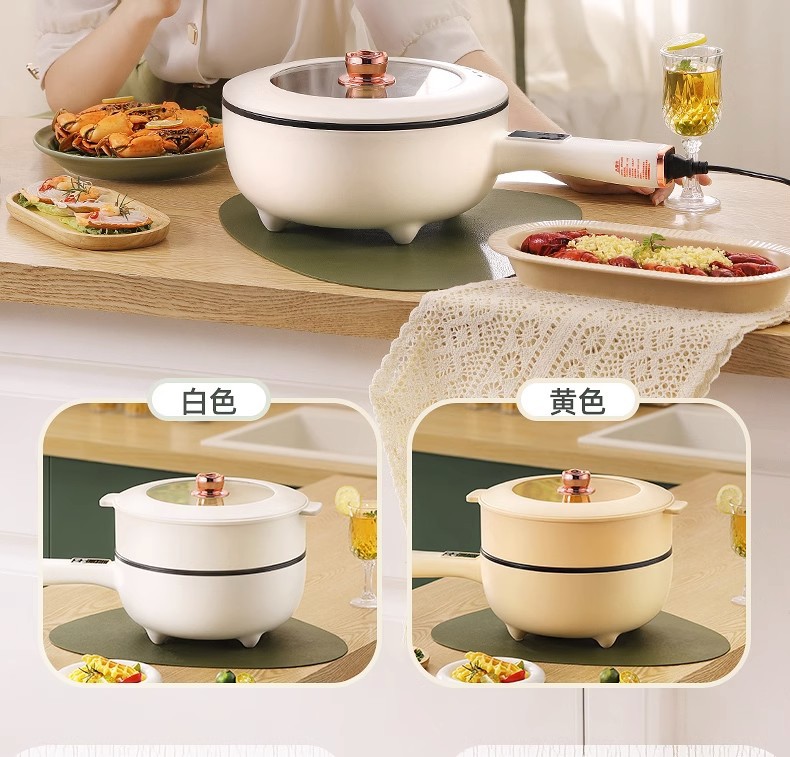 代发批发电炒菜炒锅一体式多功能不粘电煮锅家用蒸煮煎电火锅礼品详情6