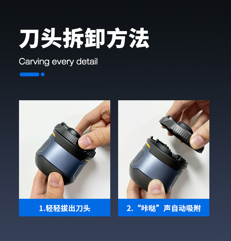 The six-blade hair shaving machine, cross-border hair shaving wonder, electric shaver, hair clipper, hair shaving wonder, rechargeable model pic 8