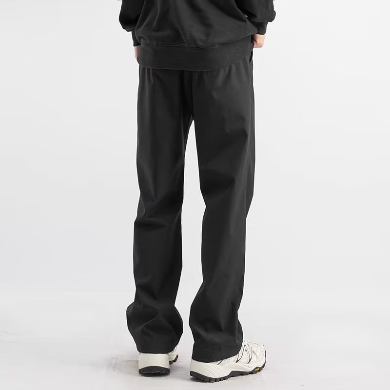 冲锋裤男裤秋季潮流宽松休闲裤直筒裤机能裤长裤运动裤子男生黑色详情4
