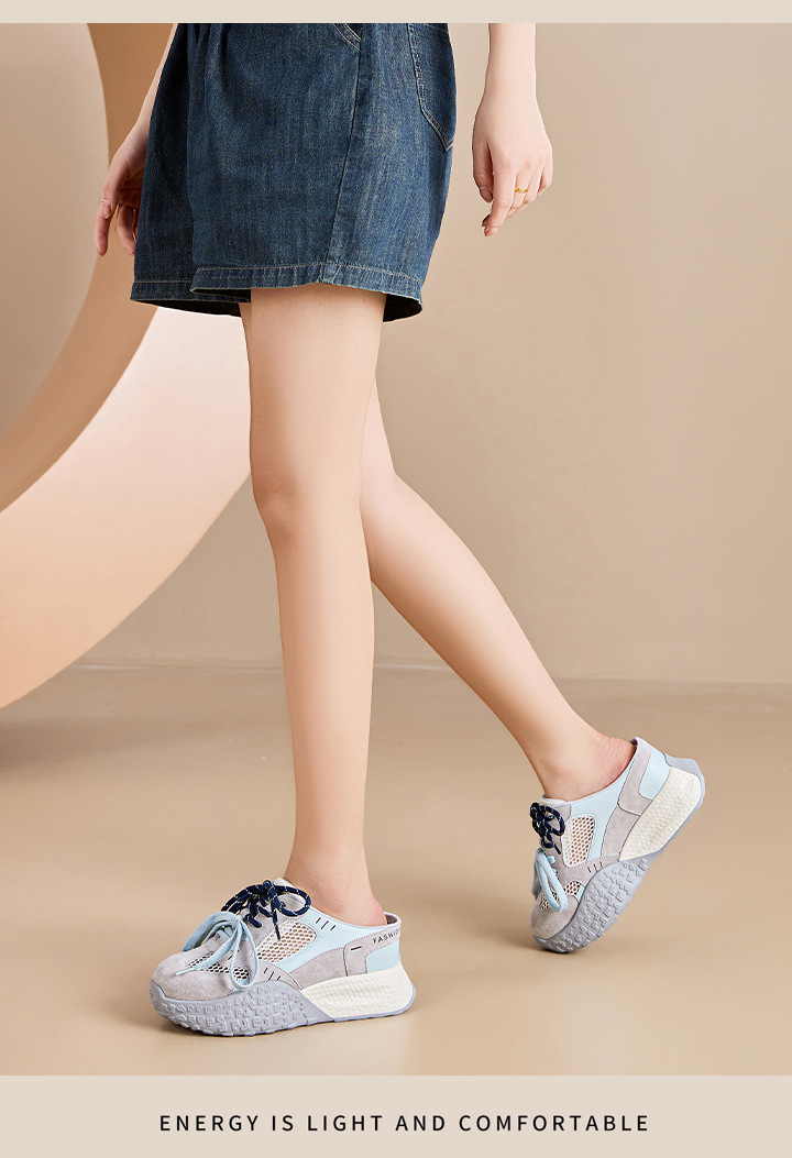 The 2025 new summer thick-soled dad shoes with breathable mesh and height-increasing design can be worn on one foot. The Forrest Gump shoes are versatile for women pic 20