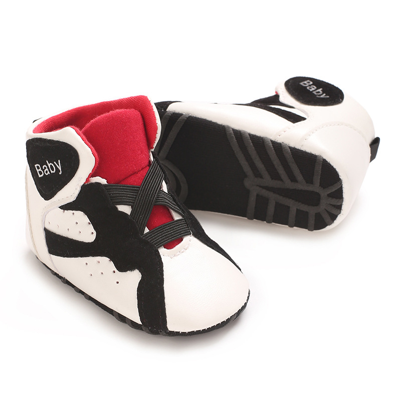 高帮婴儿鞋春秋0-1岁宝宝PU软底婴幼儿运动鞋详情24