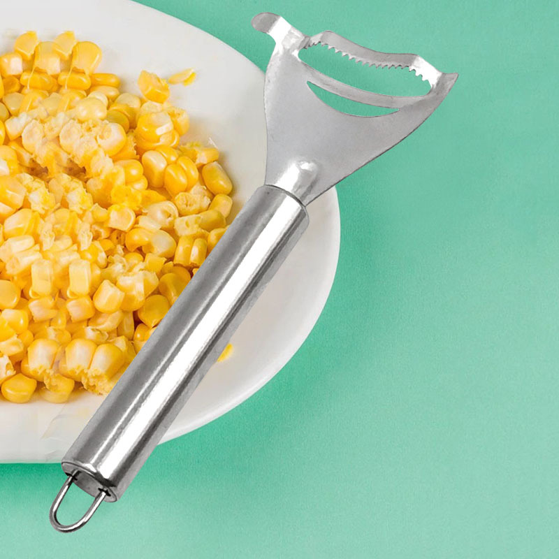 剥玉米刨粒器 玉米粒分离器玉米剥离刀厨房小工具 不锈钢玉米刨详情5
