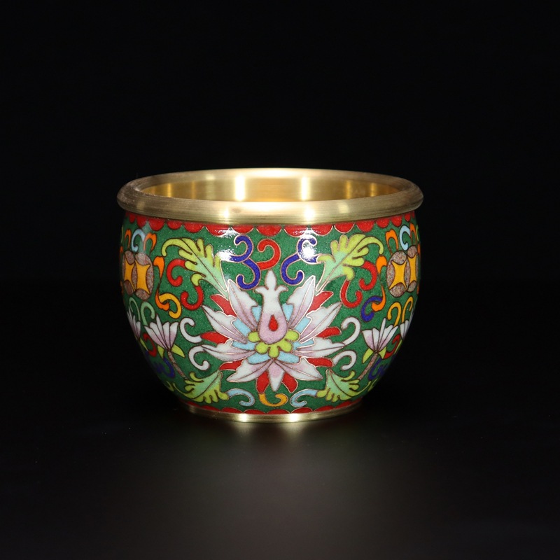 Beijing Cloisonne feng shui ornaments for attracting and gathering wealth - traditional cast copper cloisonne low-temperature enamel wrapped branch wealth VAT pic 5