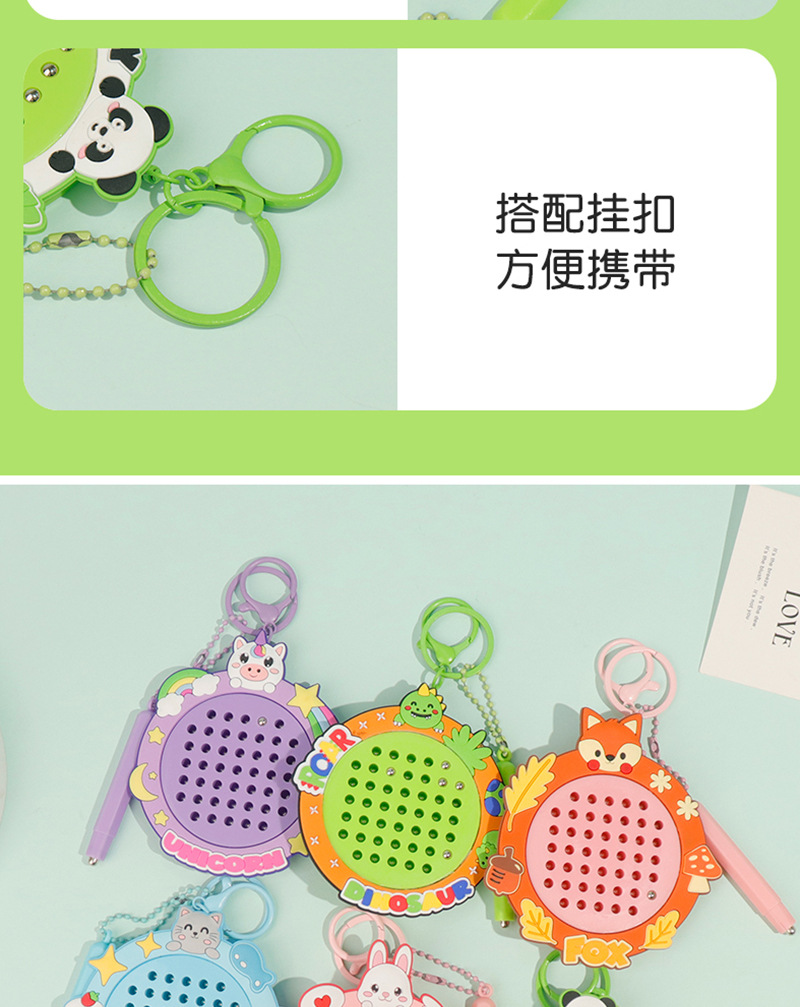 Creative new stress-relieving magnetic steel ball drawing board, fun student toys, bags, accessories, small gifts, keychains, pendants pic 10