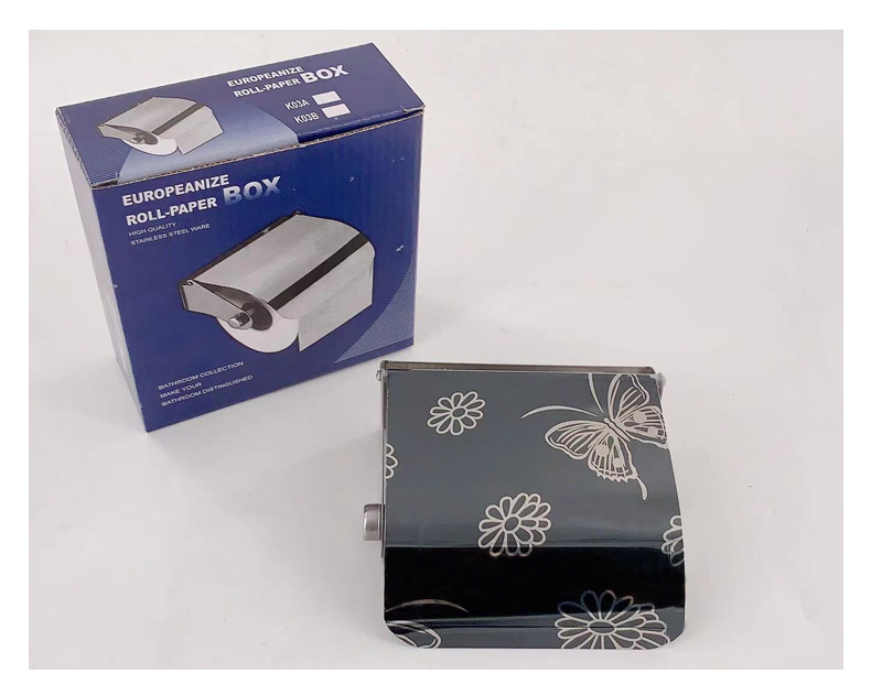 Wholesale bathroom toilet paper racks, European-style stainless steel tissue paper racks, household bathroom toilet paper boxes, hotel engineering toilet paper racks pic 11