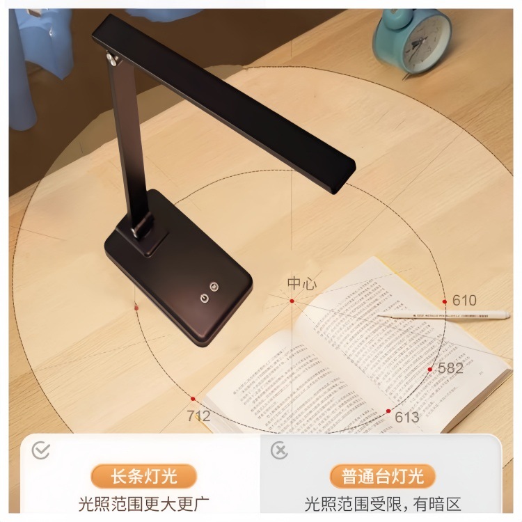 护眼台灯大容量超长续航充插电两用高中大学生防近视宿舍学习批发详情10