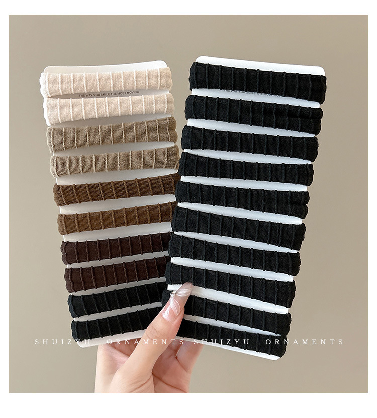 High-elasticity thick hair tie for women, 2024 new style hair tie, high ponytail rubber band, durable leather hair band pic 2