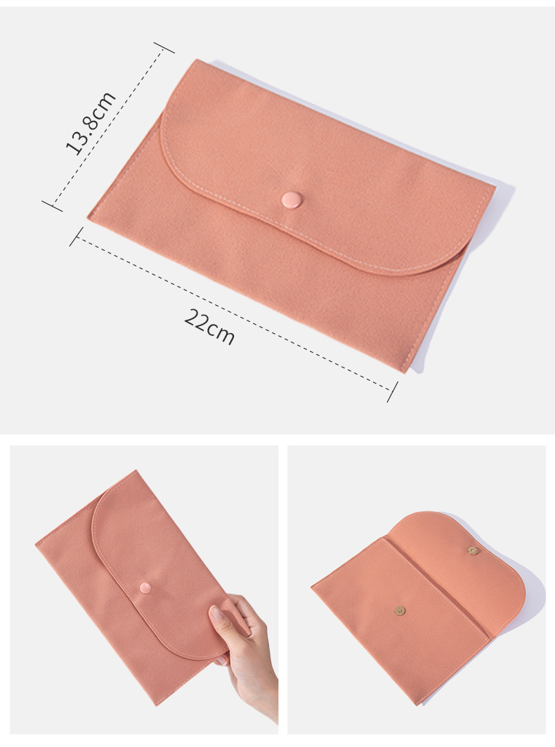 卓尔雅美妆工具化妆刷收纳包六色PU信封式便携防尘手拿包批发箱包皮具手机包详情13