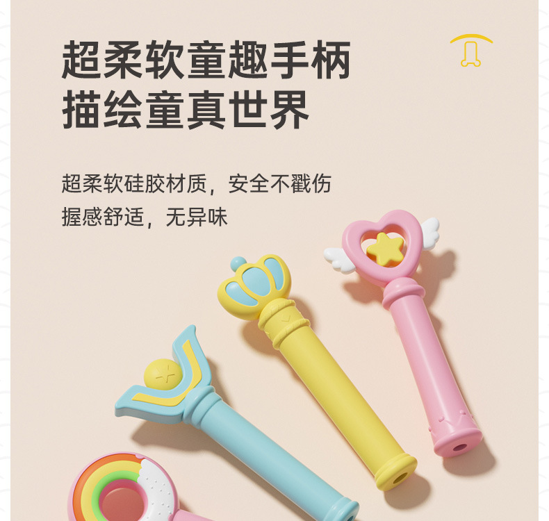 ZUODU左都儿童晴雨伞 女孩小学生晴雨两用长柄反光上学防晒遮阳伞详情15