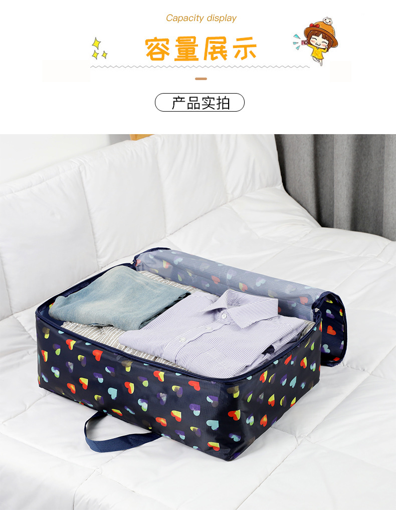 Oxford cloth clothing storage bags, large waterproof quilts, moving student hand luggage bags, home sorting and packing bags pic 24