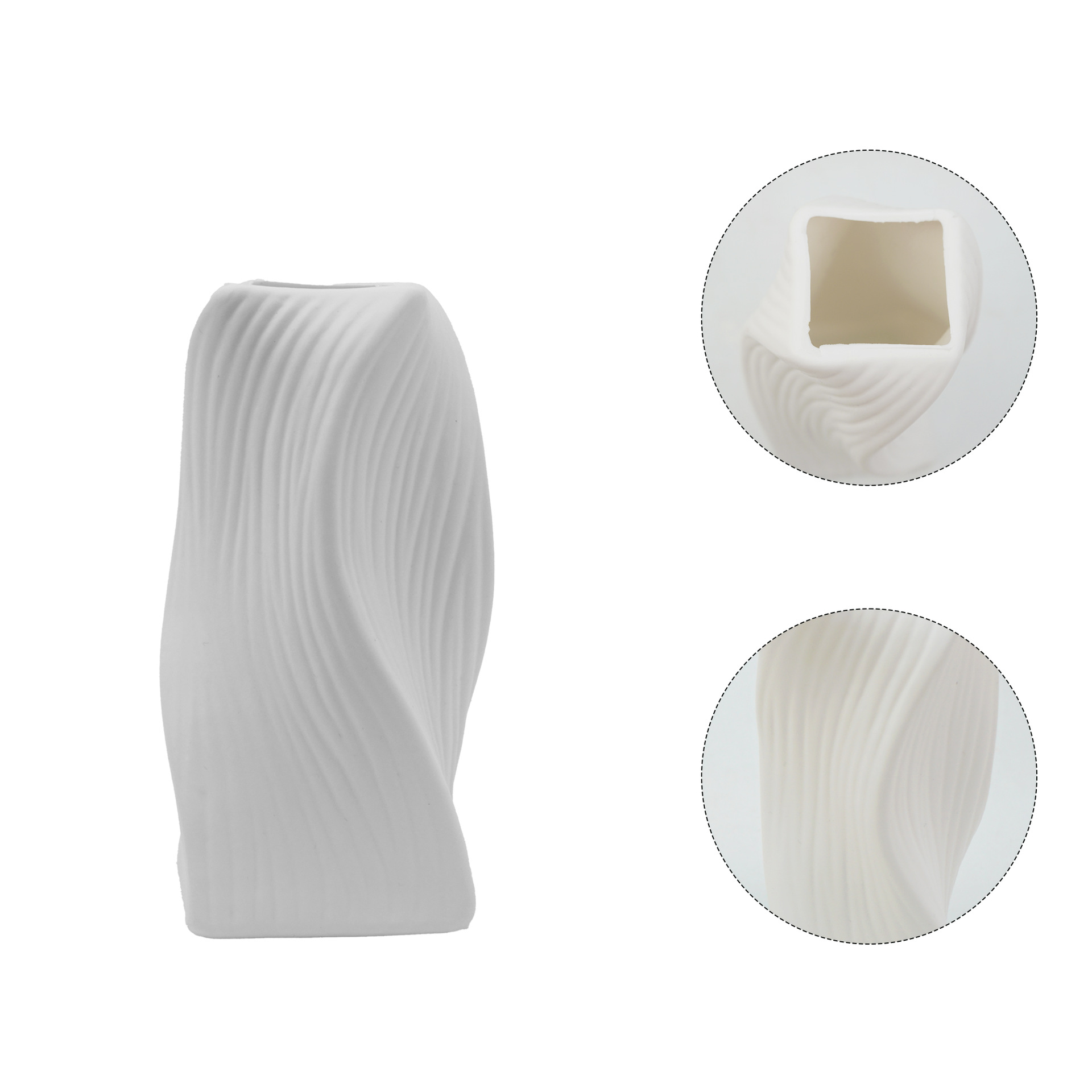 Japanese-style plastic vases for living rooms, homestays, dining rooms, simple line flower arrangements, hydroponic fresh flower decorative items pic 4