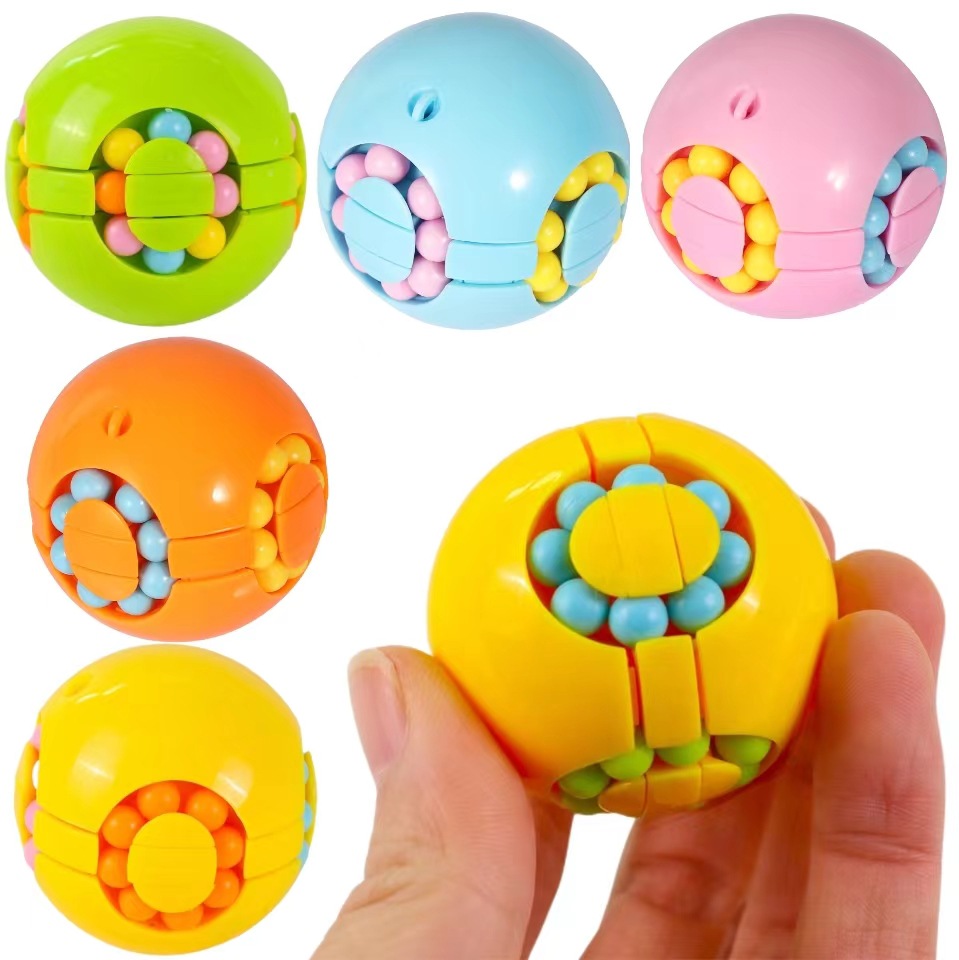 跨境指尖旋转圆形汉堡魔豆魔方玩具思维开发亲子益智玩具批发详情6