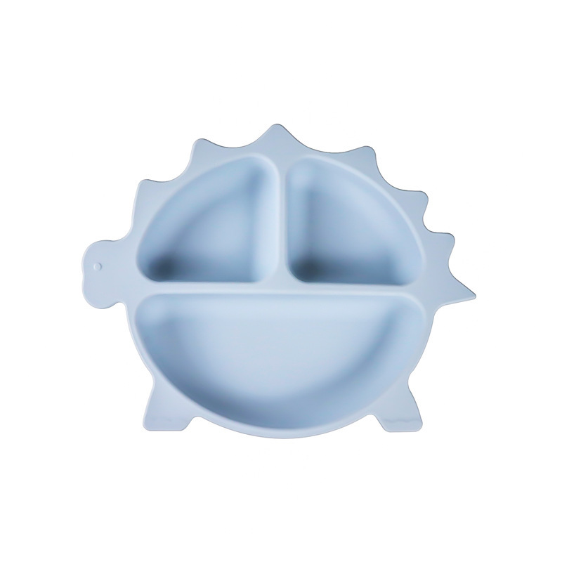 Mother and baby silicone compartments suction cup plates, cartoon dinosaur one-piece baby and toddler separation complementary food tableware Heguo pic 6