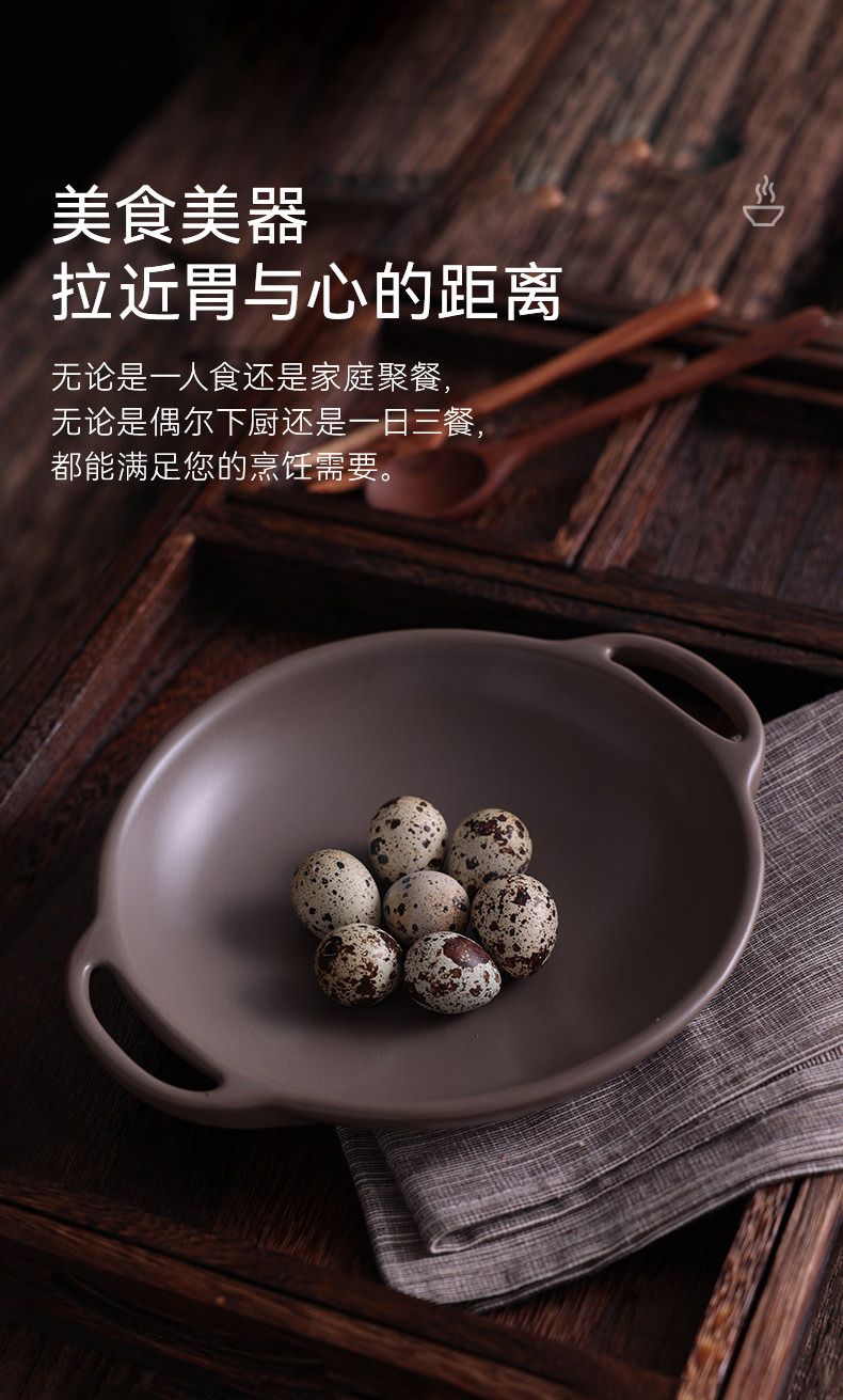 Tao Bao Wang French Fuxing Dry Pot Ceramic Open Flame Restaurant Special thickened pot, alcohol dry pot, pot ware, clay pot pic 6