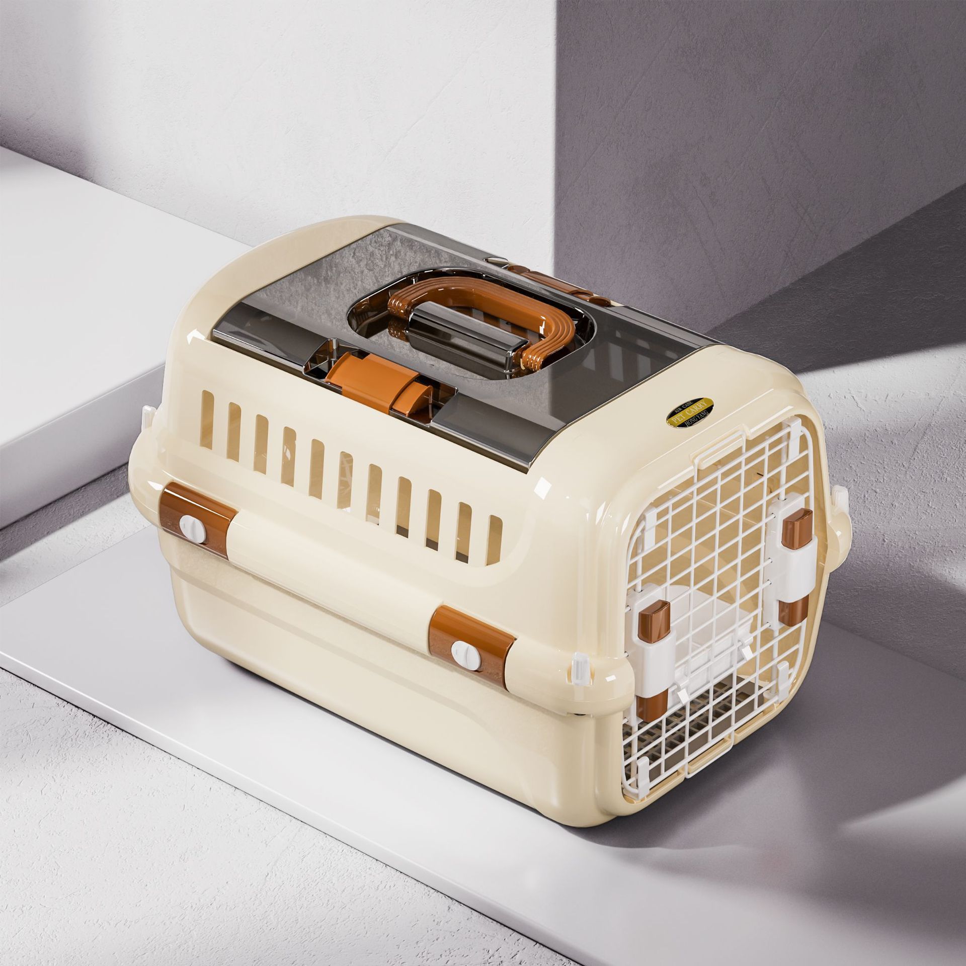 Cross-border pet aviation box, cat bag, dog cage, going out bag, Air China General large all-season universal dog house pic 14