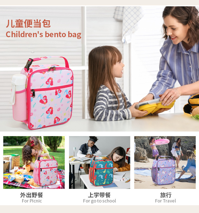 亚马逊爆款午餐包学生保温包儿童冰包跨境便携牛津布折叠便携冰包详情12