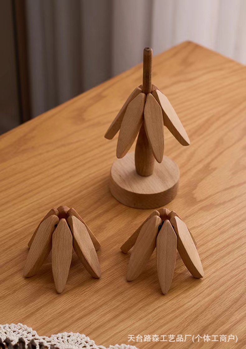 一棵树黑胡桃隔热垫批发厂家直销餐垫杯垫木质防烫耐热垫餐桌摆件详情6