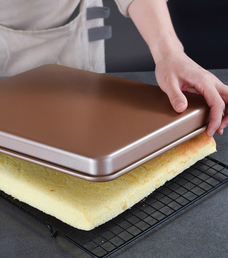 烤盘烤箱用具烘焙工具不沾古早蛋糕卷雪花酥模具长方形加厚披萨详情5