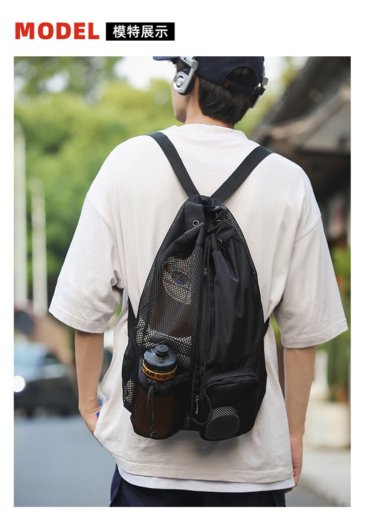 手提袋式游泳健身旅行专用 收纳方便网纱元素运动风格详情6