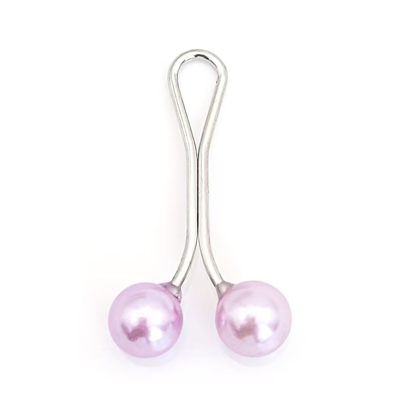 跨境珍珠U 头巾夹围巾扣珍珠丝巾夹围巾夹女士头巾别针胸针脖夹详情13