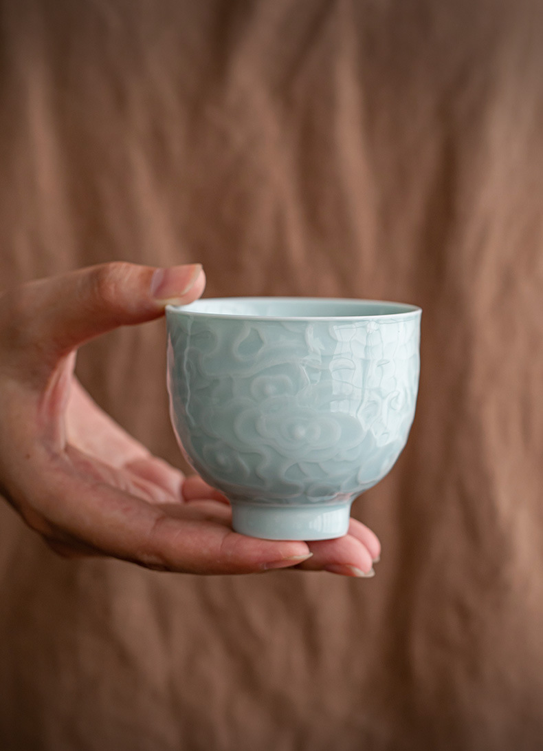 陶瓷复古主人杯功夫泡茶杯个人杯茶盏茶室品茗杯家用防烫泡茶杯子详情7