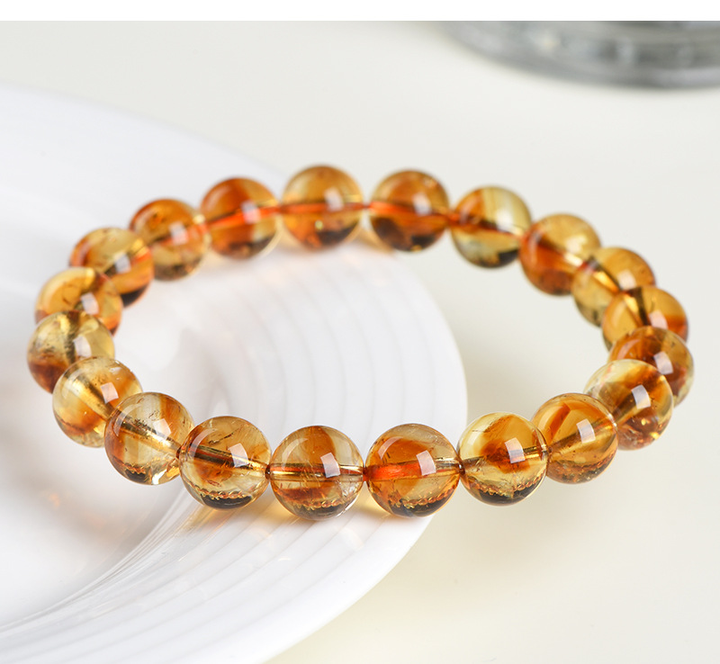 Jiuya Crystal Natural Yellow Asai Bracelet, Asai Stele Yellow Crystal, Asai Rainbow Crystal Bracelet wholesale pic 12