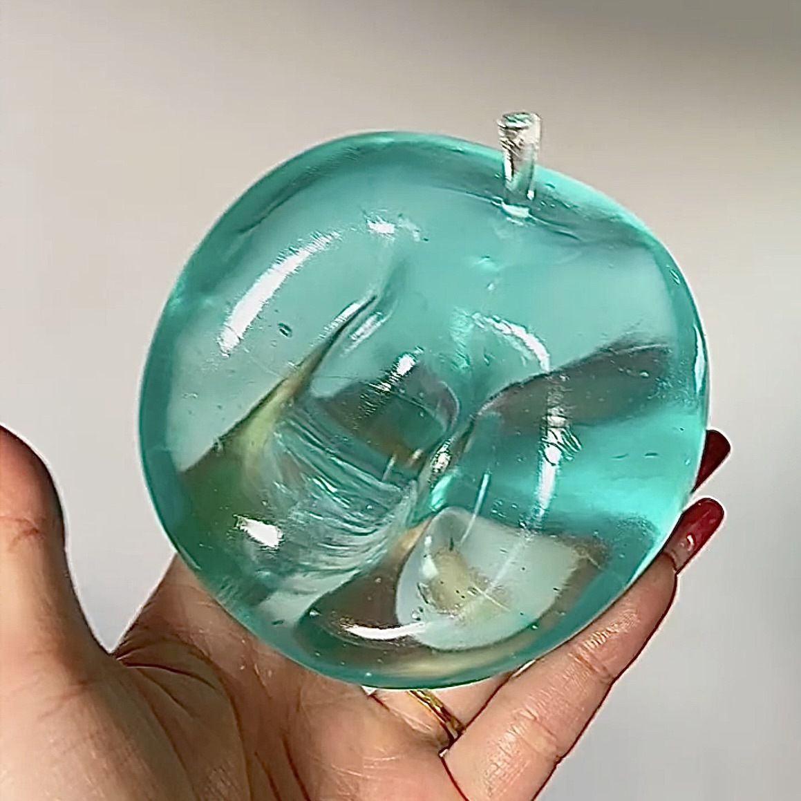 可塑冰薄荷苹果糖大苹果手作球减压玩具奶油感不回弹新奇特玩具详情9