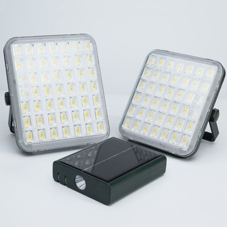 LED solar rechargeable floodlight 50/100/200W, convenient portable lamp, outdoor emergency lighting, waterproof pic 2