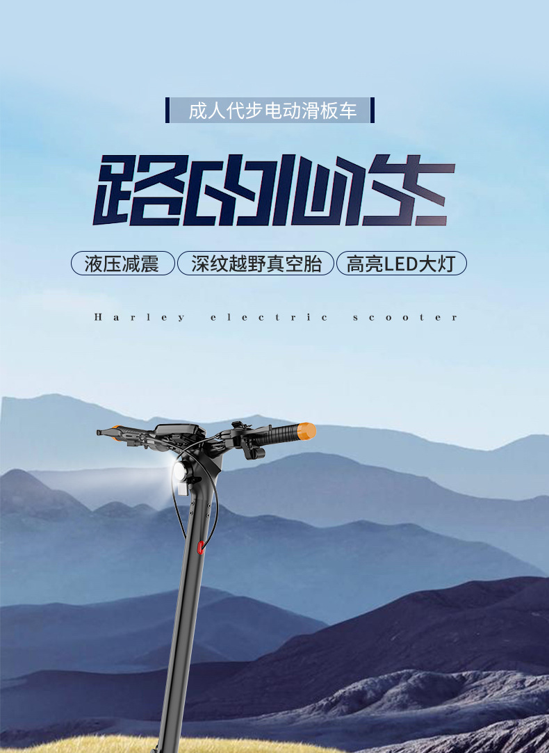 Wholesale of 48V electric scooters with lithium batteries, adult folding chauffeur mini mounts, and small commuter electric vehicles pic 2
