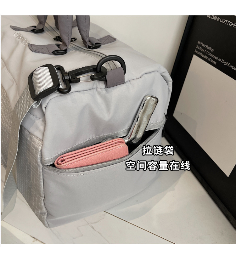 短途旅行包女轻便多功能斜挎运动健身包手提出差大容量收纳行李袋详情15