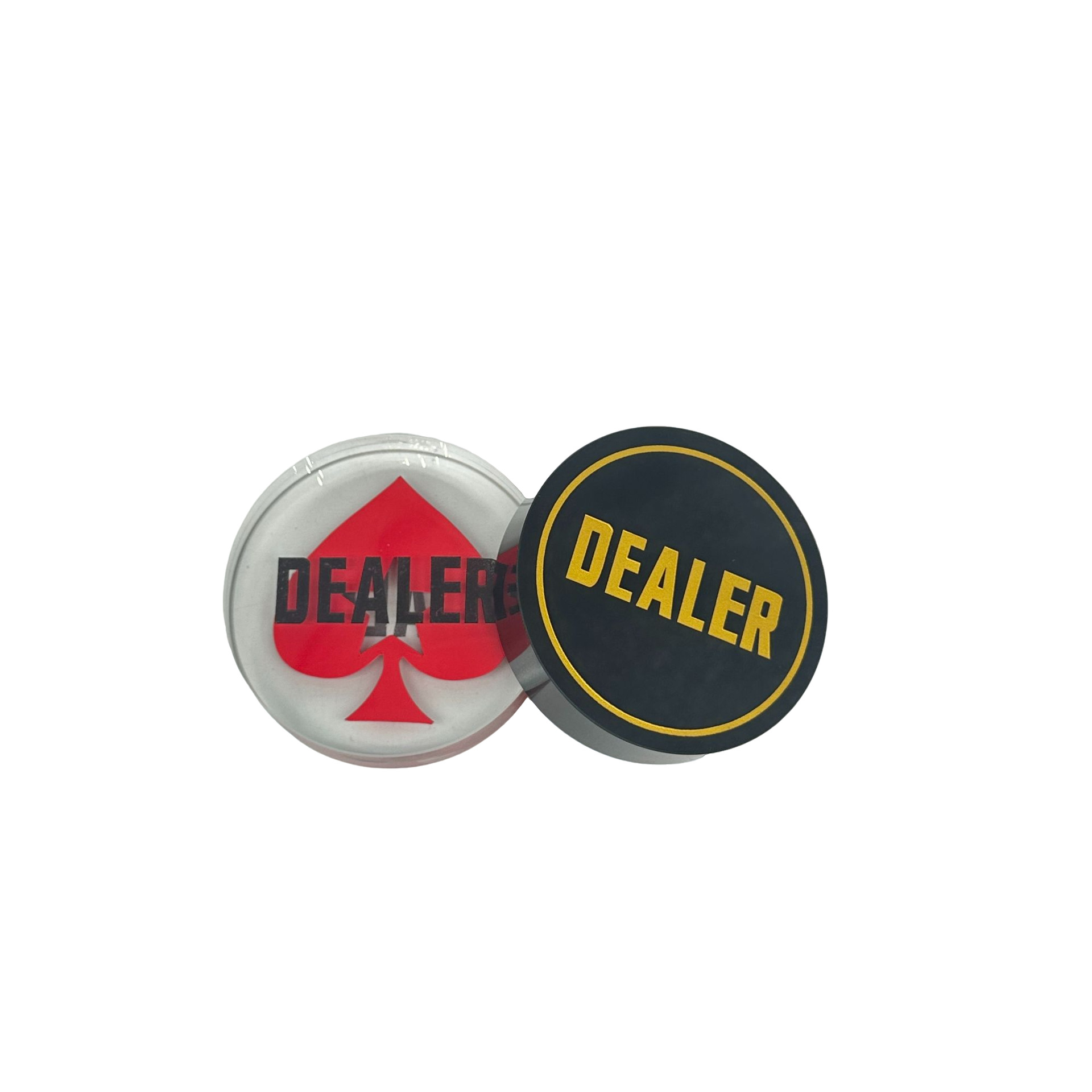 现货直供水晶庄码双面梭哈德州扑克黑杰克圆形红桃水晶压牌器批发详情4