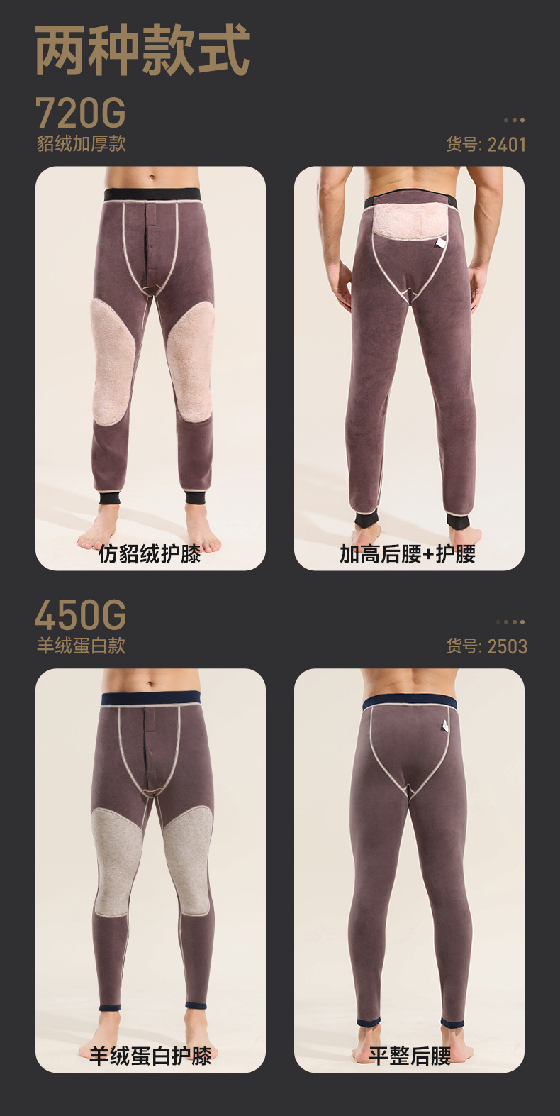 【900克】中老年特厚摇粒绒棉裤男280斤加肥加大保暖裤一条过冬详情5