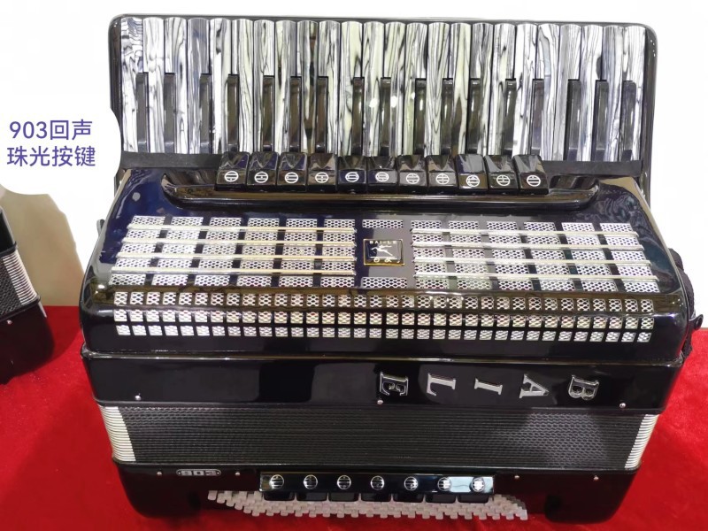 正品百乐手风琴120BS 901演奏琴 903回声41键203 45键205自由低音详情15