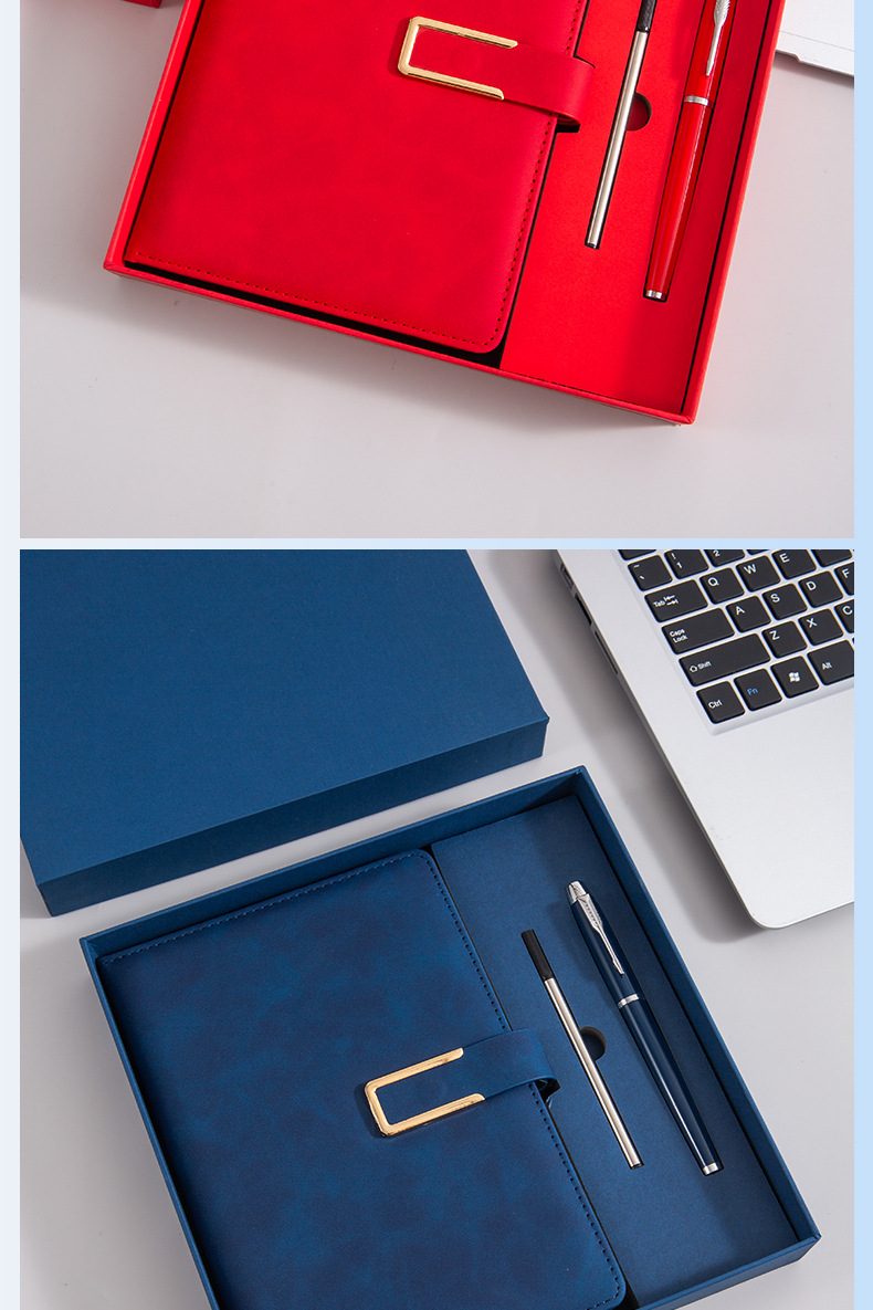 a5 Notebook Customized Premium Set: Notepad, Diary, Soft Leather Office and Enterprise Customized Gift box, logo printable, office supplies customized pic 19