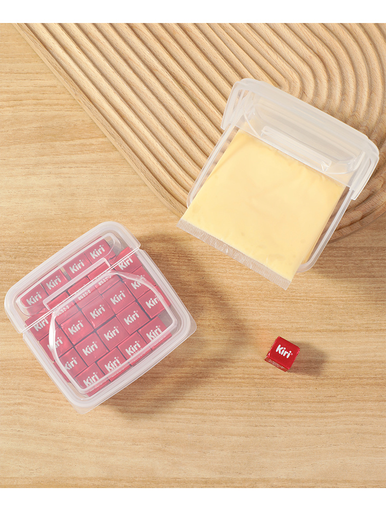 Cheese distribution box, refrigerator fruit sealed preservation box, flip lid butter block storage box, scallion, ginger and garlic condiment storage box pic 12