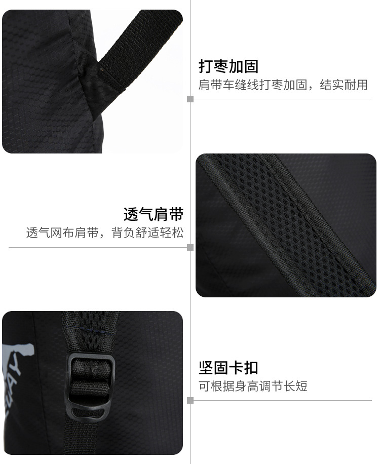 Wholesale of cross-border best-selling ultra-light skin bags, casual travel portable storage bags, and multi-functional foldable backpacks pic 35