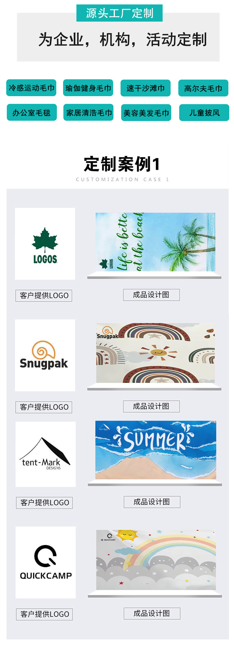 亚马逊跨境印花沙滩巾定制速干双面绒海边游泳强吸水浴巾沙滩毛巾详情10