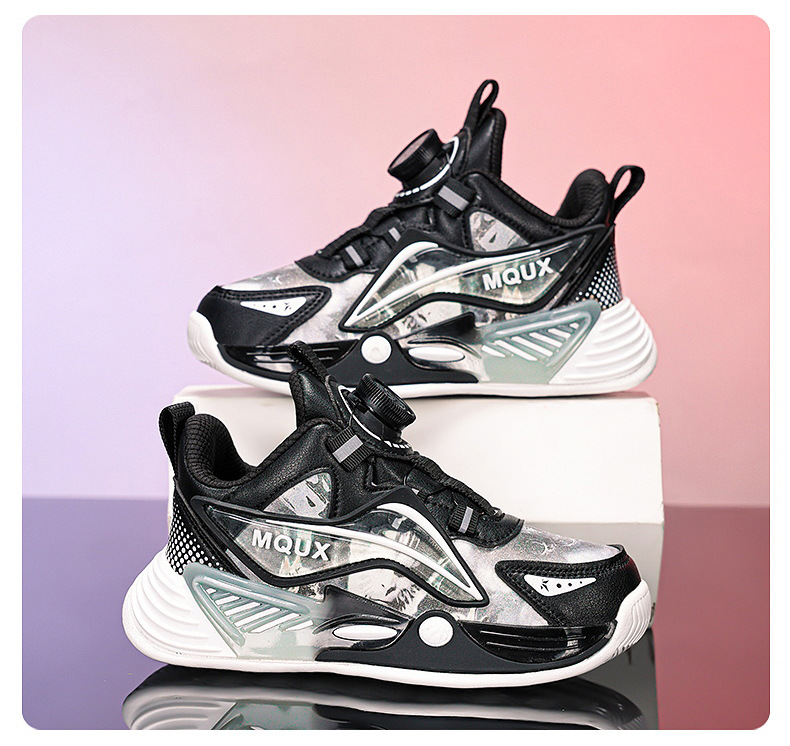 男童篮球鞋春秋季新款皮面防水儿童运动鞋摩擦有声音青少年实战鞋详情22