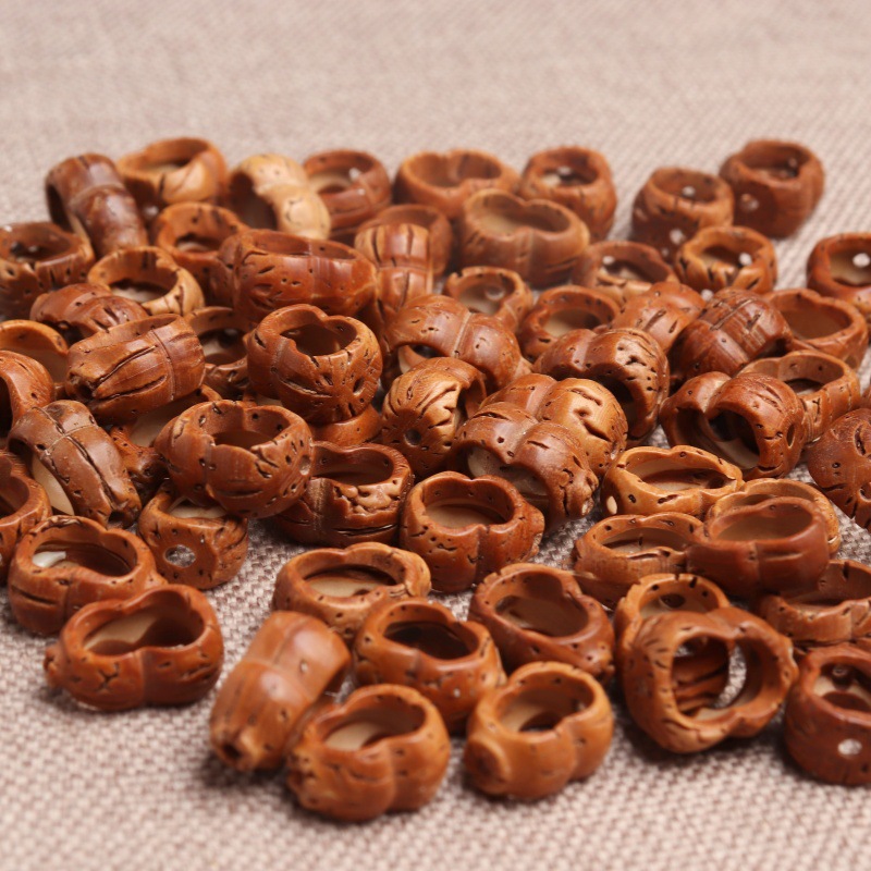 玲珑阁桃核 龙纹桃核 diy桃篮子 花边桃蓝摇篮桃篮儿童手链详情16