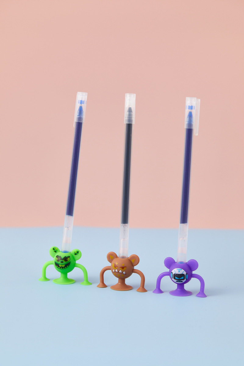 Colorful cartoon monster 3D printed gyroscope toy Kneading Fun capsule Gacha pic 3