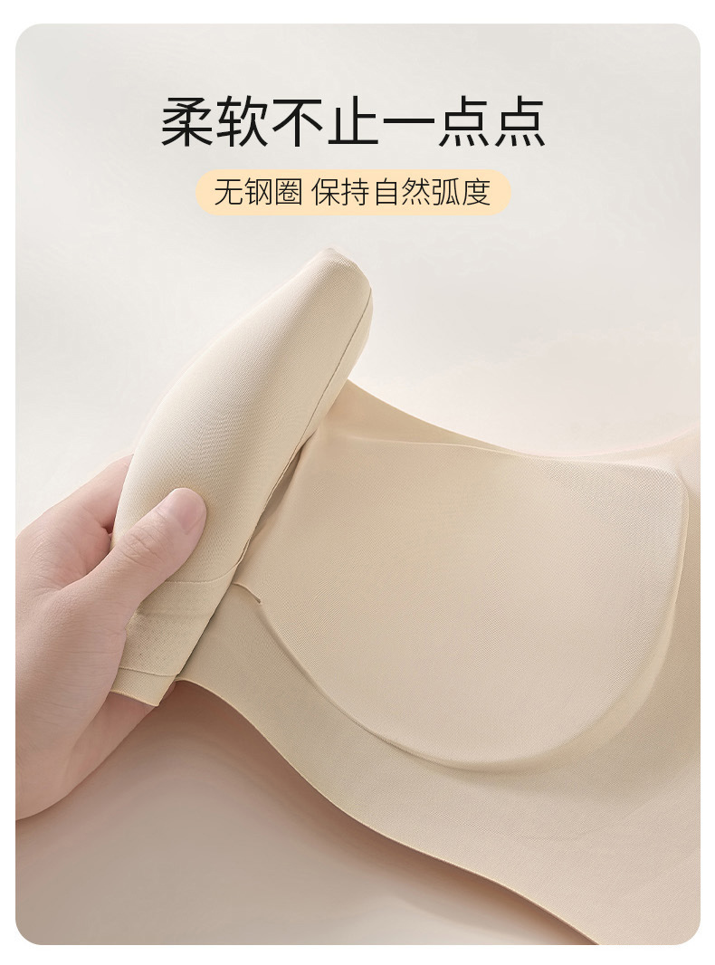 夏天轻薄粉底液女士内衣大胸显小小胸聚拢无痕文胸不空杯正品舒适透气详情23