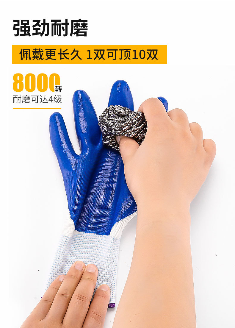 星宇正品劳保手套耐磨防滑透气工地建筑干活设备维修劳动防护手套详情8